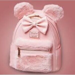 Loungefly Pink Furry Backpack